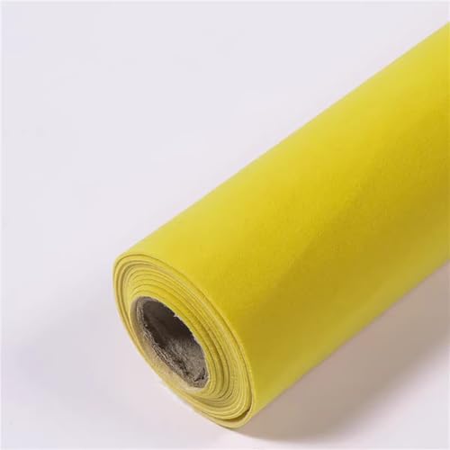 AOICXB Klebefilz, selbstklebender Stoff mit Samtrücken 100x148cm mehrfarbig (rot)(Yellow) von AOICXB