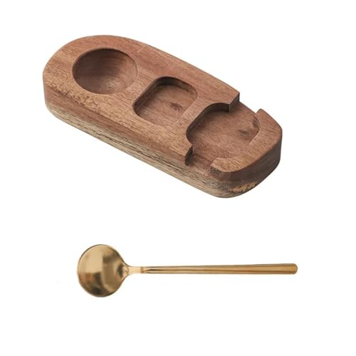 Eierablage aus Holz, Eierbecherhalter, Eierbecherstanzer mit Löffel von AOICXB
