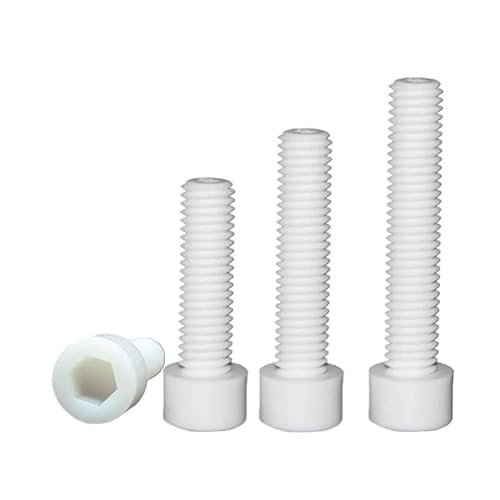 1 Stück M4 M5 M6 PTFE-Sechskantschraube mit Innensechskant(30mm,M6-1pcs) von AOIMBNQC