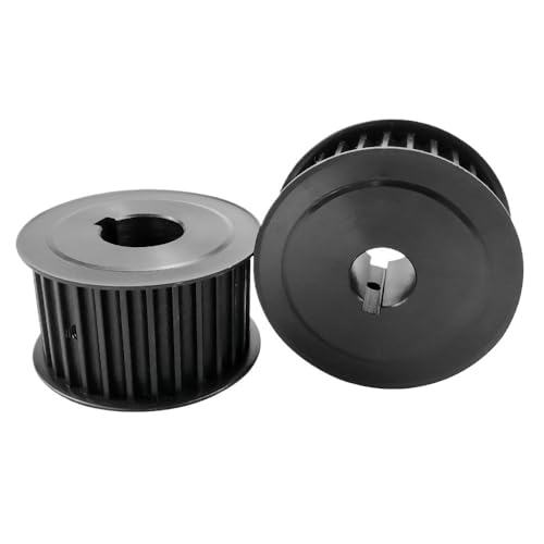 1 Stück Synchronriemenscheibe HTD5M 30 Zähne S45C Stahl Schlitzbreite 16/21 Industrielle Getrieberiemenscheibe AF/BF Spot 30T Zahnriemenscheibe(12mm-keyway4x1.8-AF,Belt 15mm) von AOIMBNQC