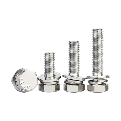 1 stücke M8 M10 M12 304 Edelstahl Cut Edge Innensechskantschrauben Dreifach-Kombinationsschrauben(50mm,M10-1pcs) von AOIMBNQC