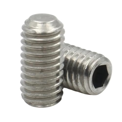 10/20/50 Stücke M4 M5 M6 M8 304 Edelstahl Sechskant Innensechskant Grub Stellschraube Bolzen(30mm,M8 (10pcs)) von AOIMBNQC