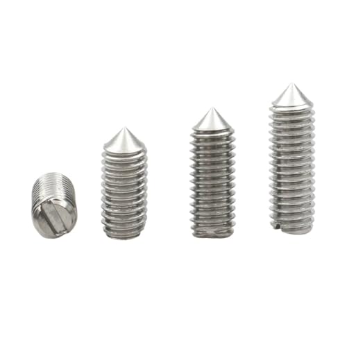 10 Stück M1.6 M2 .5 M3 A2-70 304 Edelstahl Schlitzkopf Kegelspitze Konisches Ende Kopfloser Madenschraubenbolzen(2mm,M2 (10pcs)) von AOIMBNQC