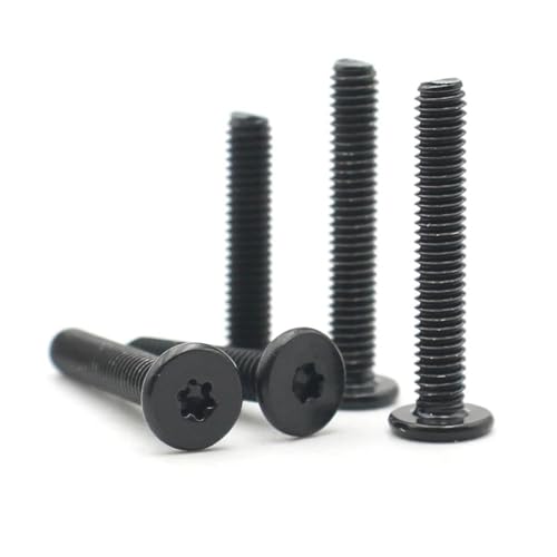 10 Stück M1.6 M2 M2.5 M3 M4 CM Schwarz 304 Edelstahl Torx Sechslappen Ultradünne Super Low Flat Waferkopfschraube(14mm,M2 (10pcs)) von AOIMBNQC
