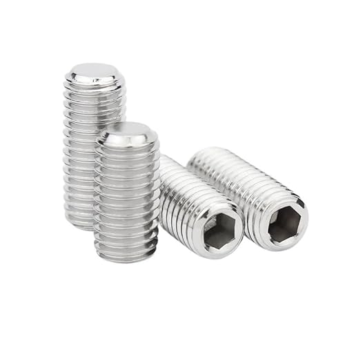 2/3 stücke M8 M10 M12 304 Stianless Stahl Feingewinde Madenschraube Flache Spitze Stellschraube(25mm,M12x1.25(2pcs)) von AOIMBNQC