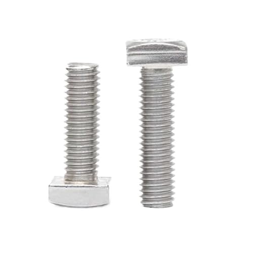 2/5/10 Stück M4 M5 M6 M8 M10 GB35 Vierkantschraube 304 Edelstahl Kleine Vierkantschraube(5pcs M6X20) von AOIMBNQC