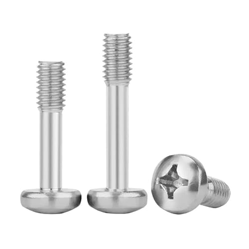 2/5 stücke M8 304 Edelstahl Flachkopf Kreuz Feststellschraube Rundkopf Anti-Lockerungsschraube Halbzahn(30mm,M8-5pcs) von AOIMBNQC