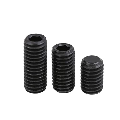 20/30 Stück M3 M4 Schwarze Innensechskantschrauben der Güteklasse 12.9 mit Flachkopf-Kopfschrauben(12mm,M4-30pcs) von AOIMBNQC
