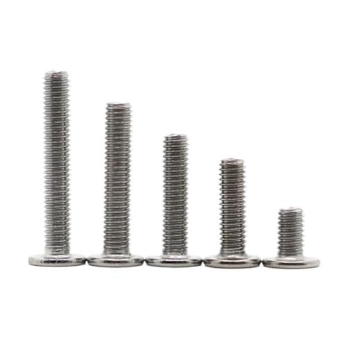 20/50 Stück M1.6 M2 .5 M3 304 A2 Edelstahl Sechskant Innensechskant Ultradünne Superflachkopf-CM-Schraube(10mm,M3 20pcs) von AOIMBNQC