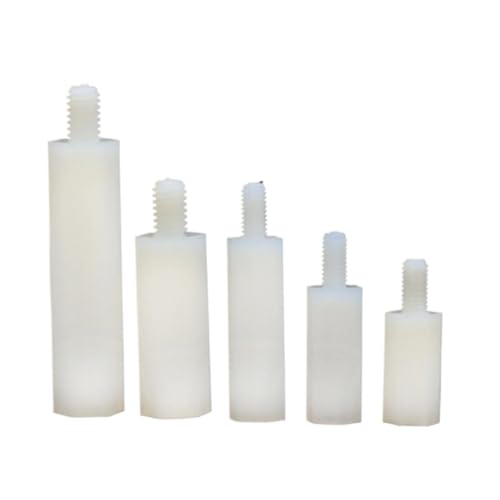 20/50 Stück M2 .5 M3 M4 * L+6 Männlich zu Weiblich Nylon-Abstandshalter Weiß PCB Abstandshalter Spalte Kunststoff-Abstandsschrauben(10mm,M2.5 50pcs) von AOIMBNQC
