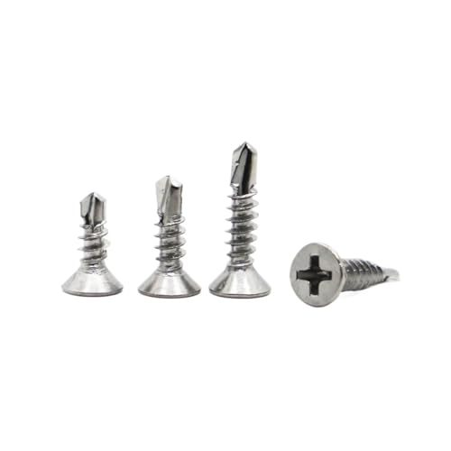 20 STÜCKE M4.2 .8 410 Edelstahl Selbstschneidende Schrauben(50mm,M4.2 20pcs) von AOIMBNQC