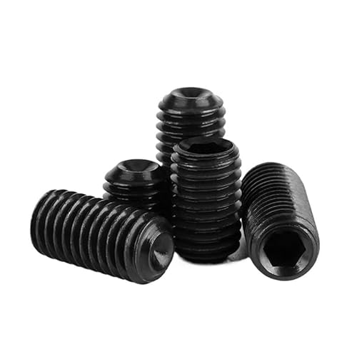 20 Stück M1.6 M2 .5 M3 Klasse 12.9 Kohlenstoffstahl Legierter Stahl Innensechskant-Stellschrauben Madenschraube Din916(16mm,M2.5 (20pcs)) von AOIMBNQC