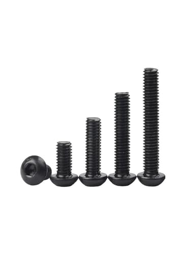 20 stücke M2.5 M3 Schwarz Grade 10,9 Carbon Steet Buchse Taste Allen Kopf Schraube Bolzen(20mm,M2.5-20pcs) von AOIMBNQC