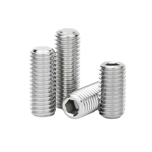 20 stücke M3 M4 DIN913 304 Edelstahl Allen Hex Innensechskant Flache Spitze Schraube Headless Bolt(8mm,M3 (20pcs)) von AOIMBNQC