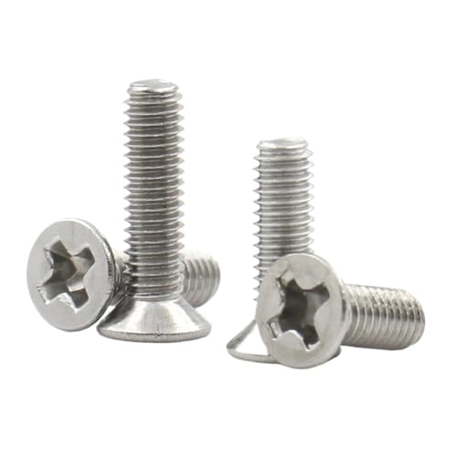 25/50 stücke M2 M2.5 M3 M3.5 304 Edelstahl Kreuz Flache Senkkopf Schraube Bolzen(18mm,M2.5 (50pcs)) von AOIMBNQC