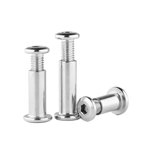 3/5 stücke M4 M5 304 Edelstahl Flache Innensechskant Kopf Möbel Niet Stecker Einsatz Joint Hülse Überwurfmutter(8mm,M4(D5mm)-5pcs) von AOIMBNQC