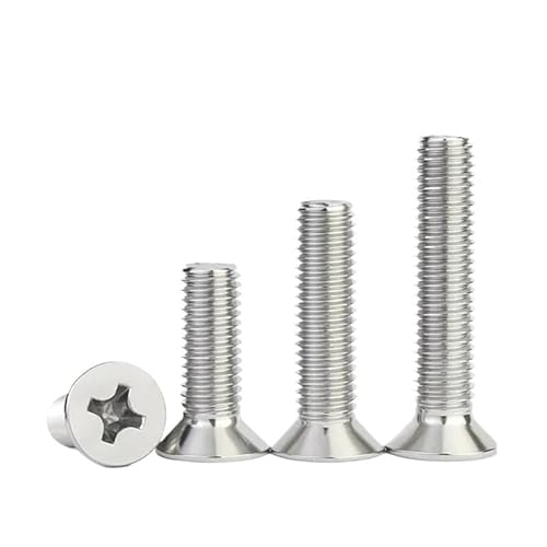 30/50 Stück M2.5 M3 304 Edelstahl Kreuz Senkkopfschraube(22mm,M2.5-50pcs) von AOIMBNQC