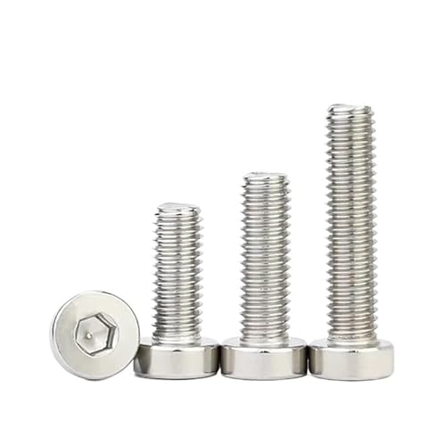 30 stücke M2 M2.5 304 Edelstahl Innensechskant Dünne Niedrigen Kurzen Profil Kopf Schraube(M2.5-30pcs,16mm) von AOIMBNQC