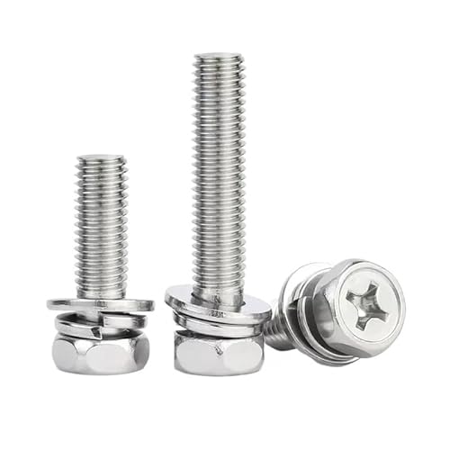 5/10/20 stücke M2 M4 M5 304 Edelstahl Kreuz Externe Hexagon Drei Kombination Schraube(22mm,M5-5pcs) von AOIMBNQC