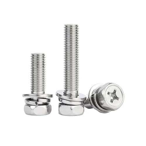 5/10/20 stücke M2 M4 M5 316 Edelstahl Kreuz Externe Hexagon Drei Kombination Schraube(35mm,M4-10pcs) von AOIMBNQC