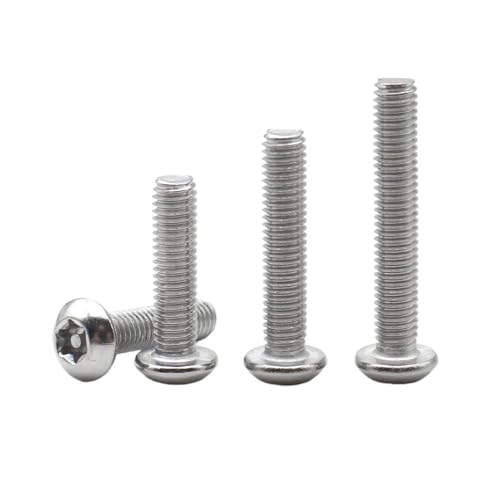 50/100 STÜCKE M2 M2.5 M3 304 Edelstahl Sechslappen Torx Mit Stiftknopf Rundkopfschraube(5mm,M2.5 (100pcs)) von AOIMBNQC