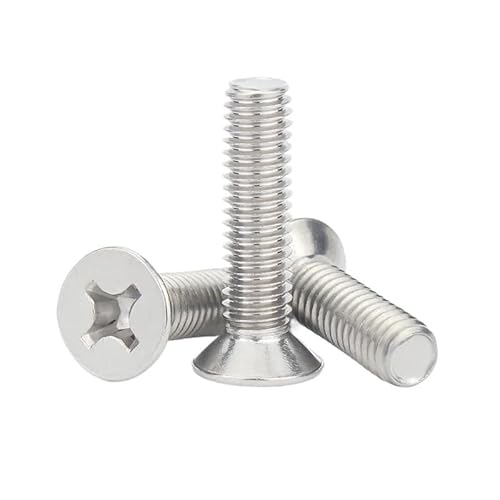 50/20Pcs M2.5 M3 304 Edelstahl Kreuz Flach Senkkopf Schraube Schrauben(25mm,M2.5 (50pcs)) von AOIMBNQC