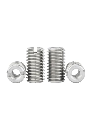5pvs M2 .5 M3 304 A2 Edelstahl Mantel Gewindeeinsatz Hülsen Innen Außengewinde Adapter Schraube(Length 5mm,M3xM5-5pcs) von AOIMBNQC