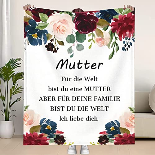 AOKILE Geschenke für Mama,Kuscheldecke Flauschige Personalisierte Decke,Geburtstagsgeschenk Muttertagsgeschenke für Mama,Mutter Geschenk zum Muttertag Geburtstag von AOKILE