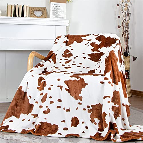 AOKILE Kuh Decke Kuhmuster Kuscheldecke flauschig super weich Flanell Kuscheldecke Super Soft Fleecedecke Sofadecke Überwurf Decke Tagesdecke, Sofadecke & Wohnzimmer geeignet von AOKILE