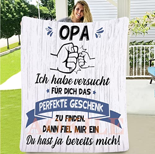 Kuscheldecke An Meinen Opa Decke Fleecedecke Opa Geschenk Opa Geburtstagsgeschenk Weihnachten Geschenk für Opa Kuscheldecke Flauschig Geschenk Opa Geburtstag von AOKILE