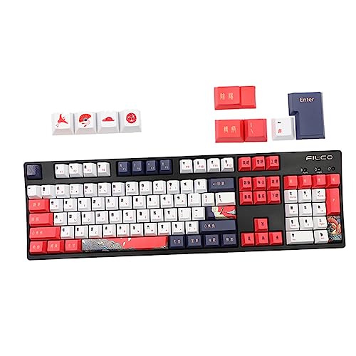 AOKWAWALIY 1 Set mit 113 Tastenkappen, Büro-, Schulbedarf, benutzerdefinierte Tastenkappen, Dekoration für Büro, Büro, Chinoiserie, Büro, Mechaniker, Zubehör, Tastatur, personalisierbar von AOKWAWALIY