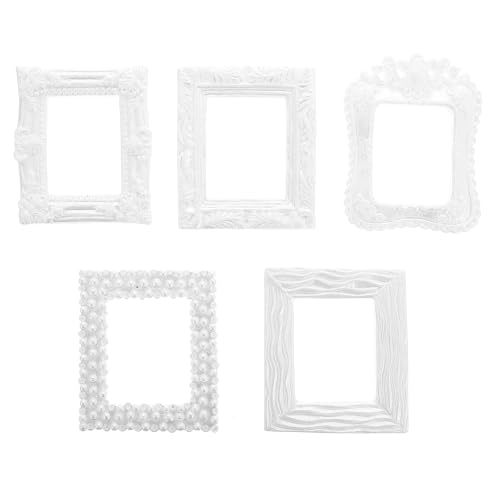 5 Stk Mini-fotorahmen Aus Harz Diy Puppenhaus-möbel- Kleiner Bilderrahmen Unbemalte Bilderrahmen Miniaturszene Fotoverzierung 1 12 Poster Weiß Offener Rücken 5 Stk Mini-fotorahmen Aus Harz Diy Puppenhaus-möbel- Kleiner Bilderrahmen Unbemalte Bilderrahmen Miniaturszene Fotoverzierung 1 12 Poster Weiß Offener Rücken von AOKWAWALIY