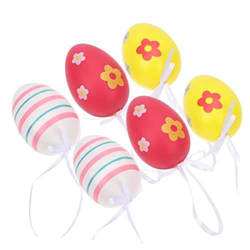 AOKWAWALIY 6st Ostereier Dekorative Hängeeier Osterbaum Hängende Dekorationen Festliche Einrichtung Osterparty-Ei Osterdeko Festival-Szene Hängende Deko-stütze Hängende Tür Plastik Gemalt AOKWAWALIY 6st Ostereier Dekorative Hängeeier Osterbaum Hängende Dekorationen Festliche Einrichtung Osterparty-Ei Osterdeko Festival-Szene Hängende Deko-stütze Hängende Tür Plastik Gemalt von AOKWAWALIY