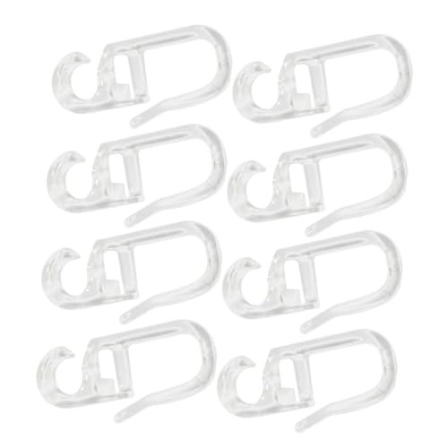 AOKWAWALIY Duschvorhanghaken, 50 Stück, weiße Gardinenhaken für Plissee-Vorhänge, weiße Haken, Brillenband, Fenster, Schatten-Clips, Vorhang, hochfeste Aufhänger, weiße Kleiderbügel AOKWAWALIY Duschvorhanghaken, 50 Stück, weiße Gardinenhaken für Plissee-Vorhänge, weiße Haken, Brillenband, Fenster, Schatten-Clips, Vorhang, hochfeste Aufhänger, weiße Kleiderbügel von AOKWAWALIY