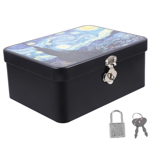 AOKWAWALIY Geldtopf Kasten Weihnachtsdose aus Weißblech sicheres Sparschwein Vorratsbehälter Blechetui Schreibtisch-Organizer Haushalt Metall Leere Box Desktop-Aufbewahrungsbox AOKWAWALIY Geldtopf Kasten Weihnachtsdose aus Weißblech sicheres Sparschwein Vorratsbehälter Blechetui Schreibtisch-Organizer Haushalt Metall Leere Box Desktop-Aufbewahrungsbox von AOKWAWALIY