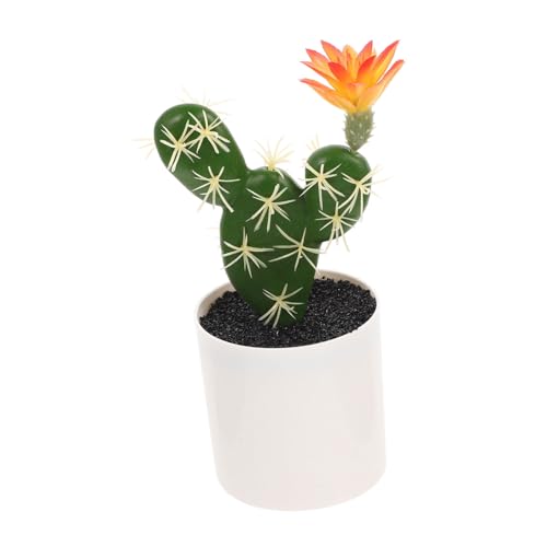 AOKWAWALIY Simulationskaktus Eingetopfte Fälschung Desktop- Schreibtisch Klein Minifiguren Desktop Kleiner Kaktus Gefälschte Bonsais Desktop-Kaktus-Bonsai Plastik Sukkulenten Modell von AOKWAWALIY