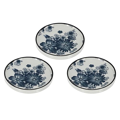 AOKWAWALIY Untertasse Aus Blau-weißem Porzellan Snackteller Saugfähiger Untersetzer Teekannenhalter Schreibtischdekoration Untersetzer Aus Glas Weißer Teekessel Rot Keramik Tee Set China von AOKWAWALIY