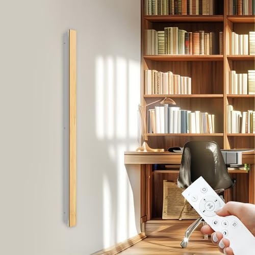 AOLED LED Wandleuchte Innen lange Bambus Wandlampe Dimmbar mit Fernbedienung 41W Wohnzimmerlampe Schlafzimmerlampe Flurlampe 115CM Wandbeleuchtung für Treppenhaus Balkon Kinderzimmer Schlafzimmer AOLED LED Wandleuchte Innen lange Bambus Wandlampe Dimmbar mit Fernbedienung 41W Wohnzimmerlampe Schlafzimmerlampe Flurlampe 115CM Wandbeleuchtung für Treppenhaus Balkon Kinderzimmer Schlafzimmer von AOLED