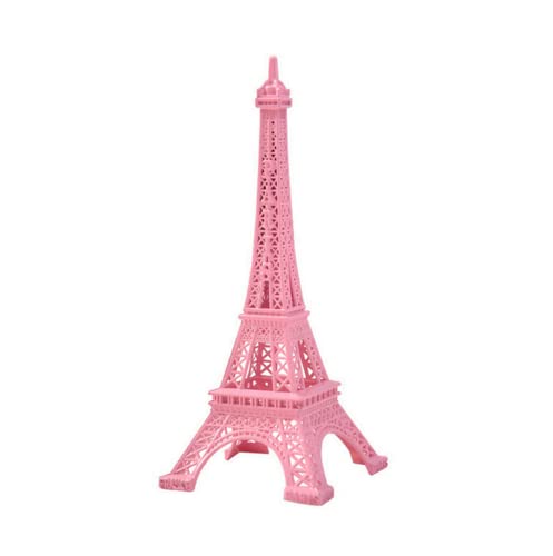AOLI Paris Eiffelturm Frankreich-Stil Figuren Statue Landschaben Modell Foto Requisiten Skulptur (13 cm, Rosa) von AOLI