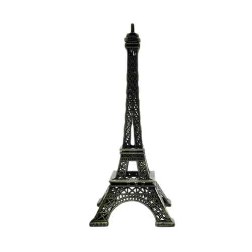 AOLI Retro Paris Eiffelturm Modell Home Desk Bronze Metall Statue Figur Zubehör Dekor (10 cm) von AOLI