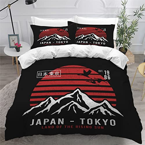 AOLIGL Flauschige Bettwäsche Set 155x220 cm Kinder Japanische Anime Manga Bettbezüge Jugendliche Jungen Mädchen Bettbezug Set mit 2 Kissenbezug 80 x80cm Einzelbett von AOLIGL