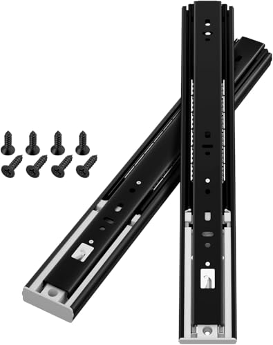 AOLISHENG push to open schubladenschienen vollauszug 350mm küche schubladenführung teleskopschienen für schubladen Schubladenführung für Seitenmontage 45kg Ladekapazität 1 Paar (2 Stück) … von AOLISHENG