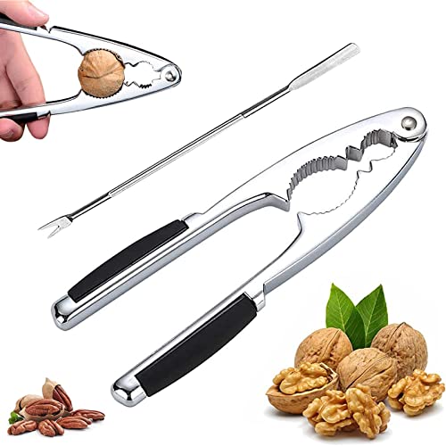 AOMAIGAD Walnussknacker, Nussknacker, Edelstahl Nußknacker, mit Rutschfestem Griff, Scheller aus Nussknacker,Für Meeresfrüchte, Königskrabben, Nüsse, Walnüsse und andere Messerschneider. von AOMAIGAD