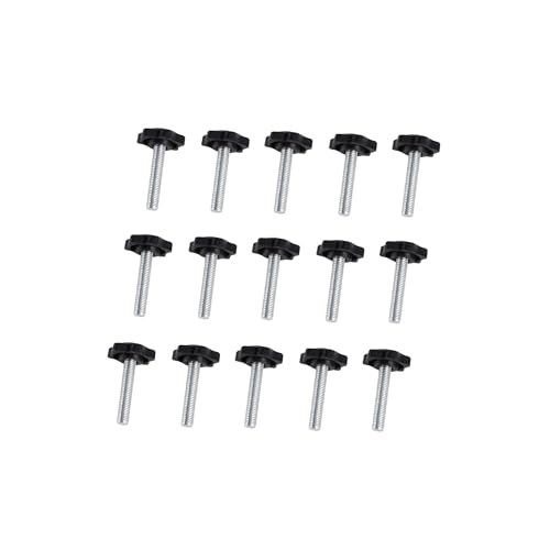 AOMIKITSTU Klemmknopf Flügelschraube 15 Stück, M8×40mm×32mm Sterngriff Gewinde Klemmknopf, Klemmschraube Anpassen Rändelschraube für Lebensmittelausrüstung, Industrielle Ausrüstung von AOMIKITSTU
