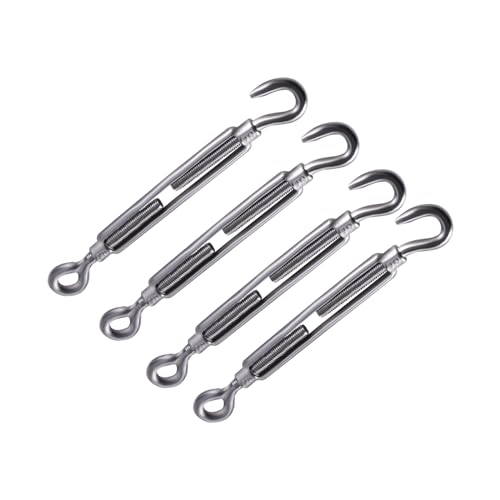 AOMIKITSTU M10 Drahtspanner Set, 4Pcs Spannschloss Draht Spanner, Edelstahlspanner Set für Gespannte Seil zu Verschärfen AOMIKITSTU M10 Drahtspanner Set, 4Pcs Spannschloss Draht Spanner, Edelstahlspanner Set für Gespannte Seil zu Verschärfen von AOMIKITSTU