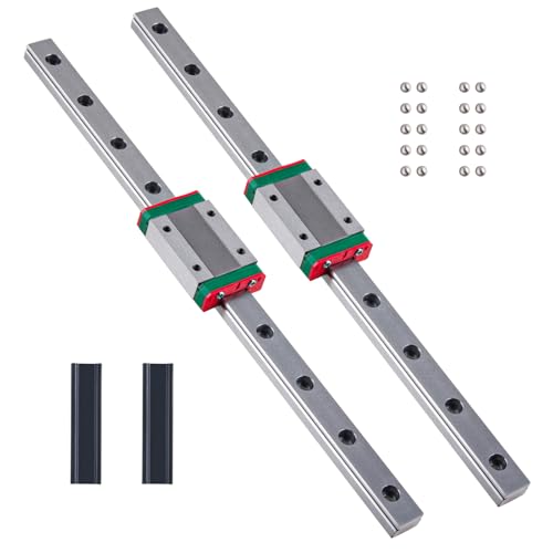 AOMIKITSTU Miniatur-Linearführungen, 2 Stück Linearlagerschiene, MGN12-500mm Linearführung Linearschiene, mit 2 Stück MGN12H Lagerblöcken, Führungsschiene für Drehmaschinen und CNC-Maschinen AOMIKITSTU Miniatur-Linearführungen, 2 Stück Linearlagerschiene, MGN12-500mm Linearführung Linearschiene, mit 2 Stück MGN12H Lagerblöcken, Führungsschiene für Drehmaschinen und CNC-Maschinen von AOMIKITSTU
