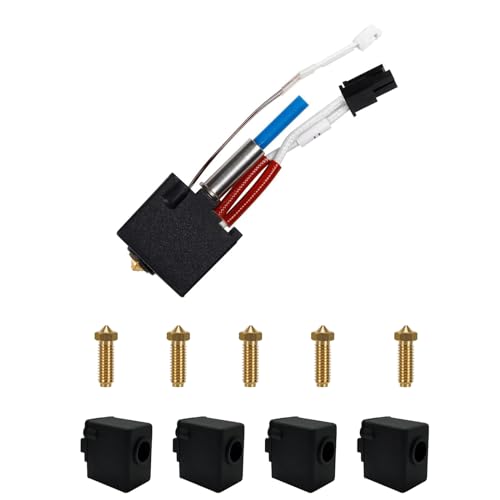 AOMUWKE 3D Drucker Hotend für Kobra 2 Serie, 3D Drucker Teile Hot End Kit mit Silikonsocke und Düse für Anycubic Kobra 2, Kobra 2 Neo, Kobra 2 Pro, Kobra 2 Plus, Kobra 2 max von AOMUWKE