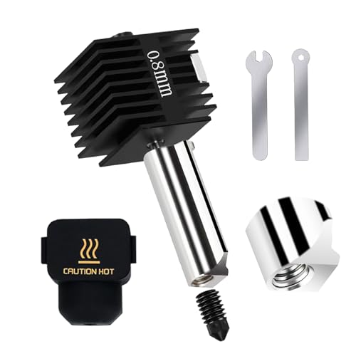 Upgrade Hotend Kit for Bambu Lab A1 Series, 3D Printer High Temperature and Wear Resistance Hot end Kit with Replaceable 0.8mm Hardened Steel Nozzle for A1, A1 Mini von AOMUWKE