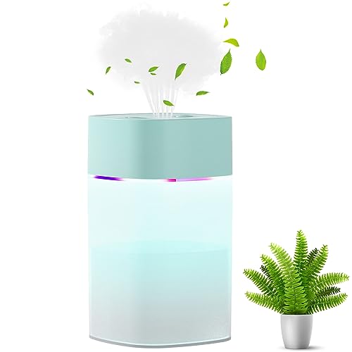 Luftbefeuchter, 400ML USB Desktop Mini Air Humidifier mit USB-Schnittstelle, Automatische Abschaltung für Auto, Schlafzimmer,Büro, Sehr Leise, Leicht zu Reinigen Baby Luftreinigung von AOMiGT