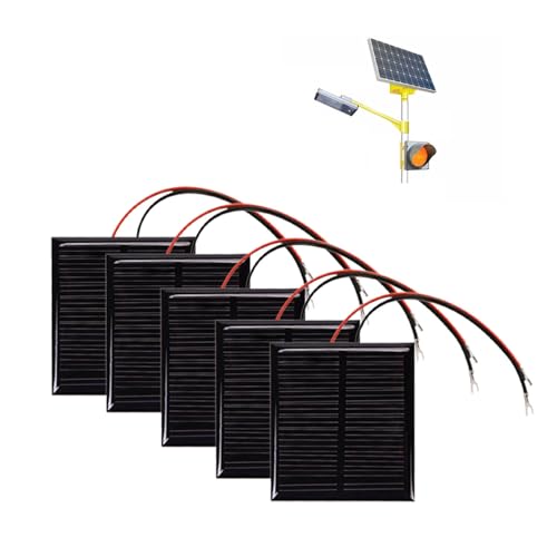 Mikro Solarmodul Kit, 5 x Kit Module Kit Polysilizium Mini Solarpanel 5V 0.45W Small Solar Panel Portable Cell System für Solarenergie, Heimwerkerhaus, Gartenlicht, Wissenschaftsprojekte Mikro Solarmodul Kit, 5 x Kit Module Kit Polysilizium Mini Solarpanel 5V 0.45W Small Solar Panel Portable Cell System für Solarenergie, Heimwerkerhaus, Gartenlicht, Wissenschaftsprojekte von AOMiGT